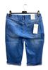 Picture of PLUS SIZE RIPPED PULL UP  BERMUDA SHORTS